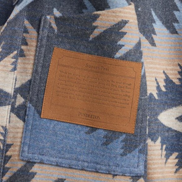 NWT Pendleton 2025 Mens Limited Sunset Pass Rare Aztec Conway Chore Jacket Large - Picture 6 of 6